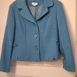 Ann Taylor Loft Bloucle' Wool Blend Blazer